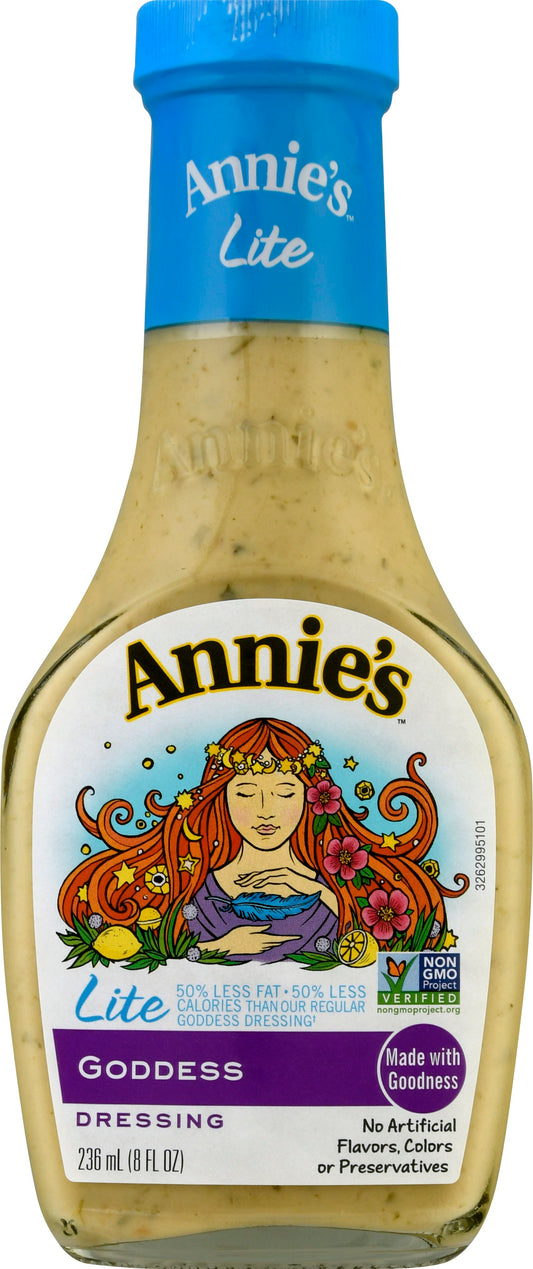 Annies Homegrown Dressing Goddes Lite 8 Fl oz (Pack of 6)