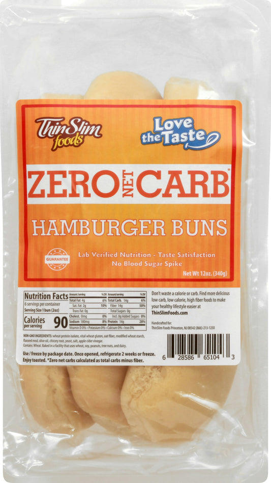 Thinslim Foods Buns Hamburger Low Carb 12 Oz Pack of 6