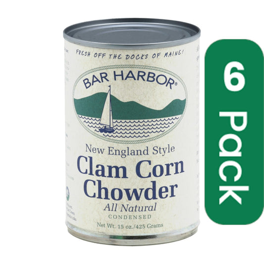 Bar Harbor Chowder Condensed Clam New England Style Corn - 15 oz (Pack of 6)