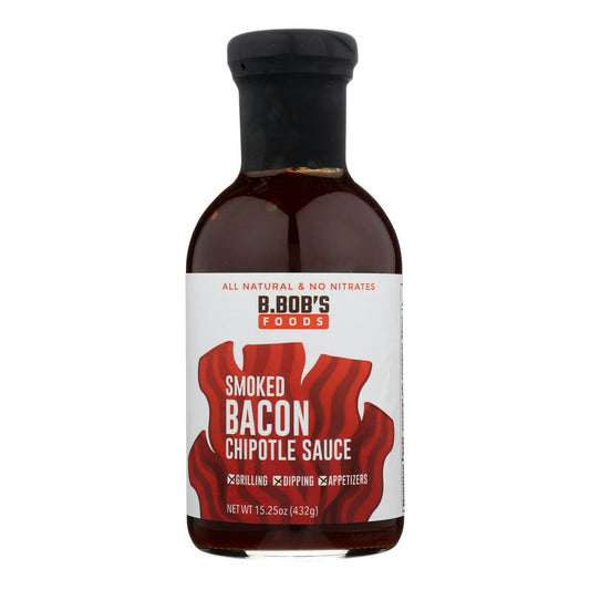 B.Bob's - Sauce Smoked Bacon Chipotle 15.25 oz (Pack of 6)