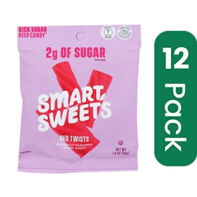 Smartsweets - Red Twists Berry Punch 1.8 oz (Pack of 12)