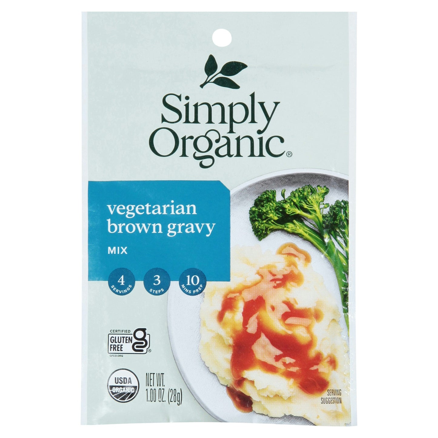 Simply Organic Mix Gravy Brown Vegetable 1 Oz Pack of 12