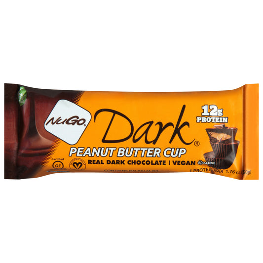 Nugo Bar Dark Peanut Butter Cup 1.76 Oz (Pack of 12)