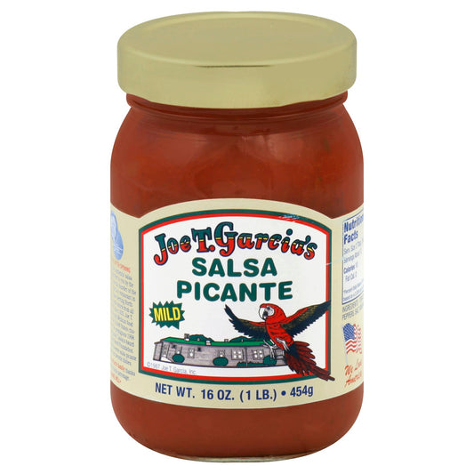 Joe T Garcia Salsa Mild Picante 16 Oz Pack of 12