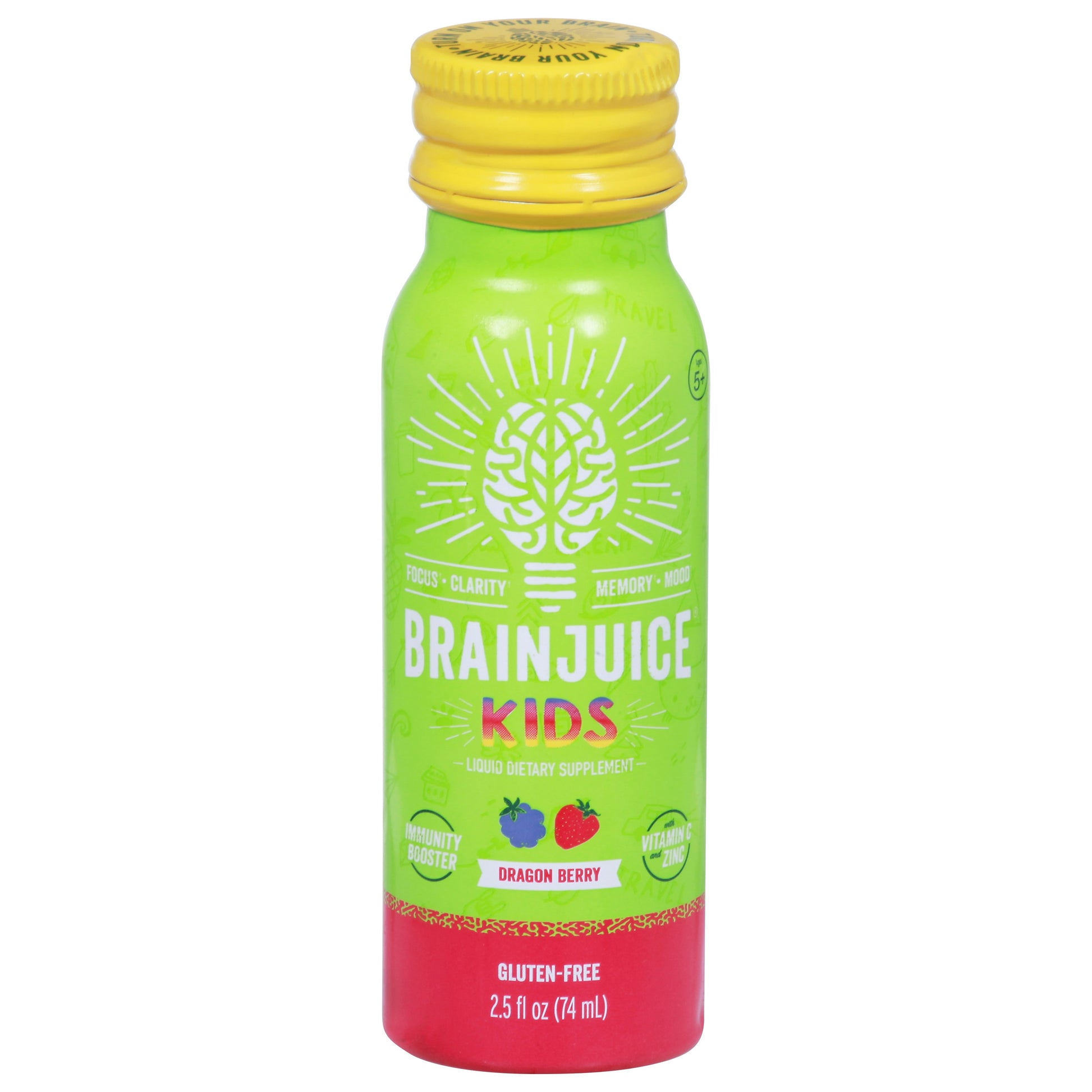 Brainjuice Shot Kids Immune Berry 2.5 fl oz (Pack of 12)