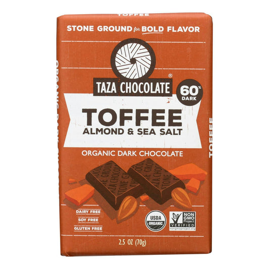 Taza Chocolate Chocolate Amaze Toffee Organic 2.5 Oz (Pack of 10)