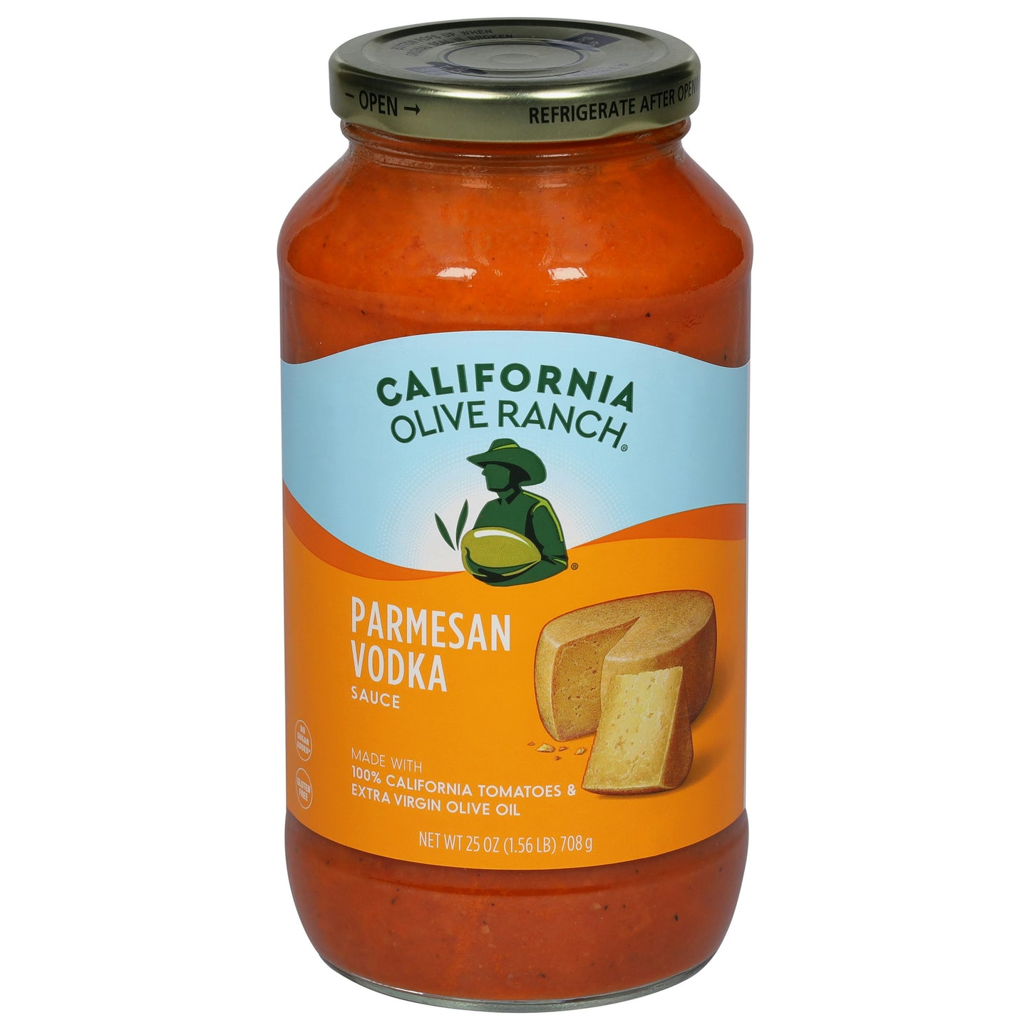 California Olive Ranch Sauce Pasta Parmesan Vodka 25 Oz (Pack of 6)