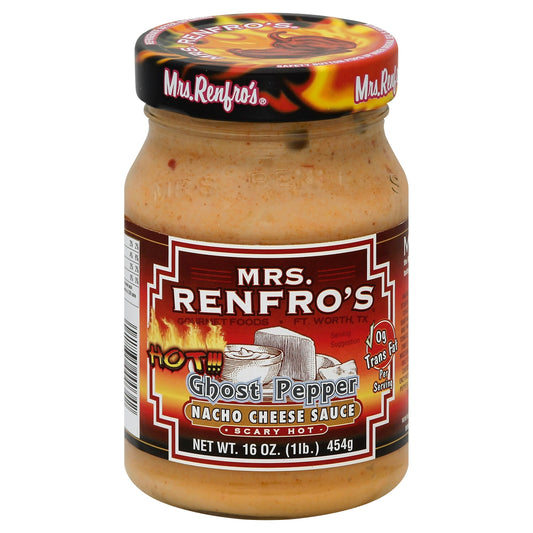 Mrs Renfro Sauce Nacho Cheese Ghost Pepper 16 oz (Pack of 6)