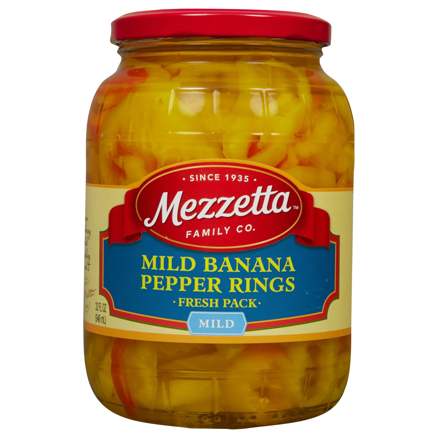 Mezzetta Pepper Ring Mild Banana Deli 32 Oz (Pack of 6)