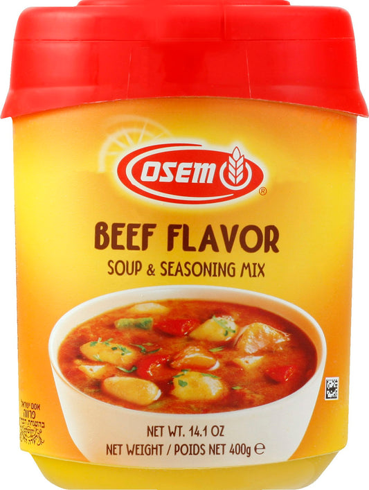 Osem Soup & Seasoning Mix Beef Flavor 14.1 Oz Pack of 12