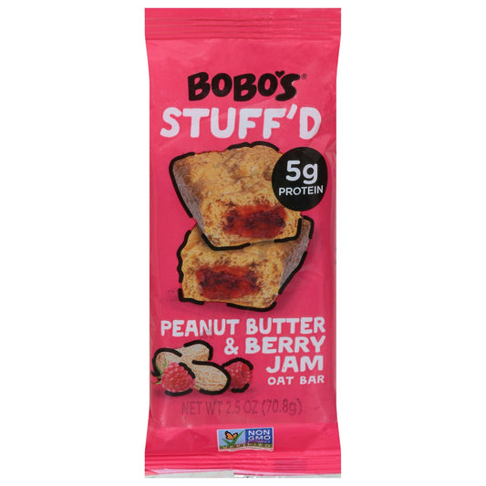 Bobo's Oat Bars - Oat Bar Stuffed Peanut Butter & Berry 2.5 oz (Pack of 12)