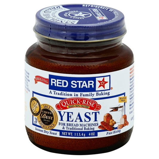 Red Star Yeast Jar Quick Rise 4 Oz Pack of 12