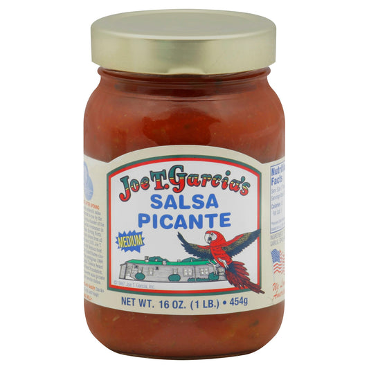 Joe T Garcia Salsa Medium Picante 16 Oz Pack of 12