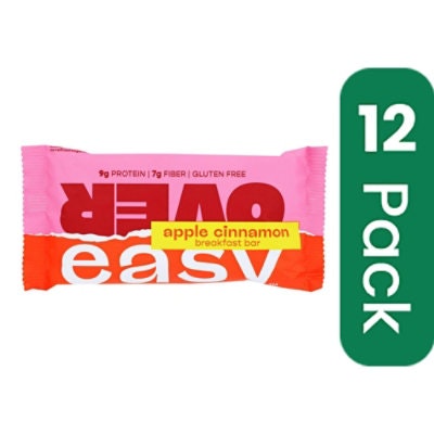 Over Easy - Breakfast Bar Apple Cinnamon 1.8 oz (Pack of 12)