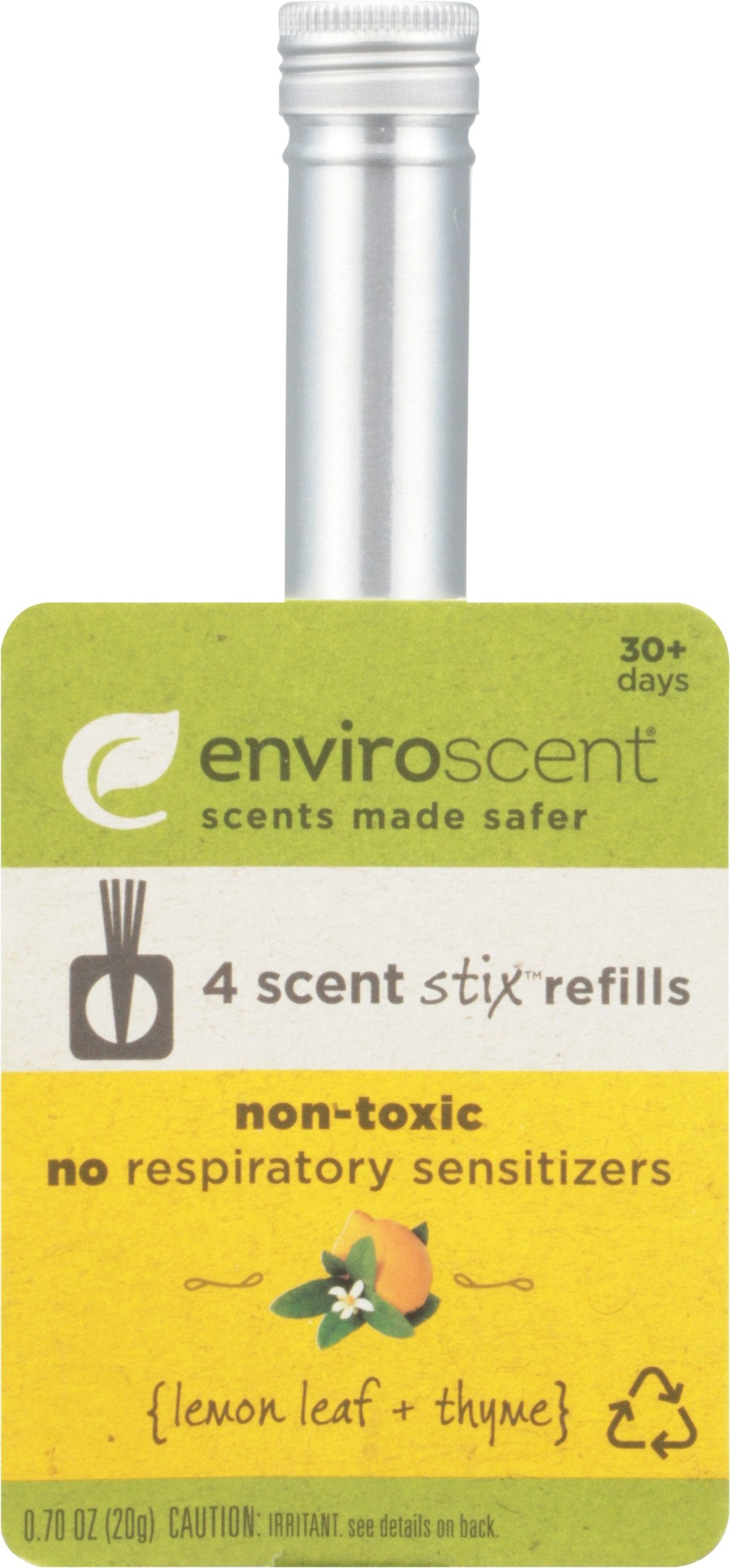 Enviroscent Scent Sticks Refill Lemon 0.7 Oz Pack of 8