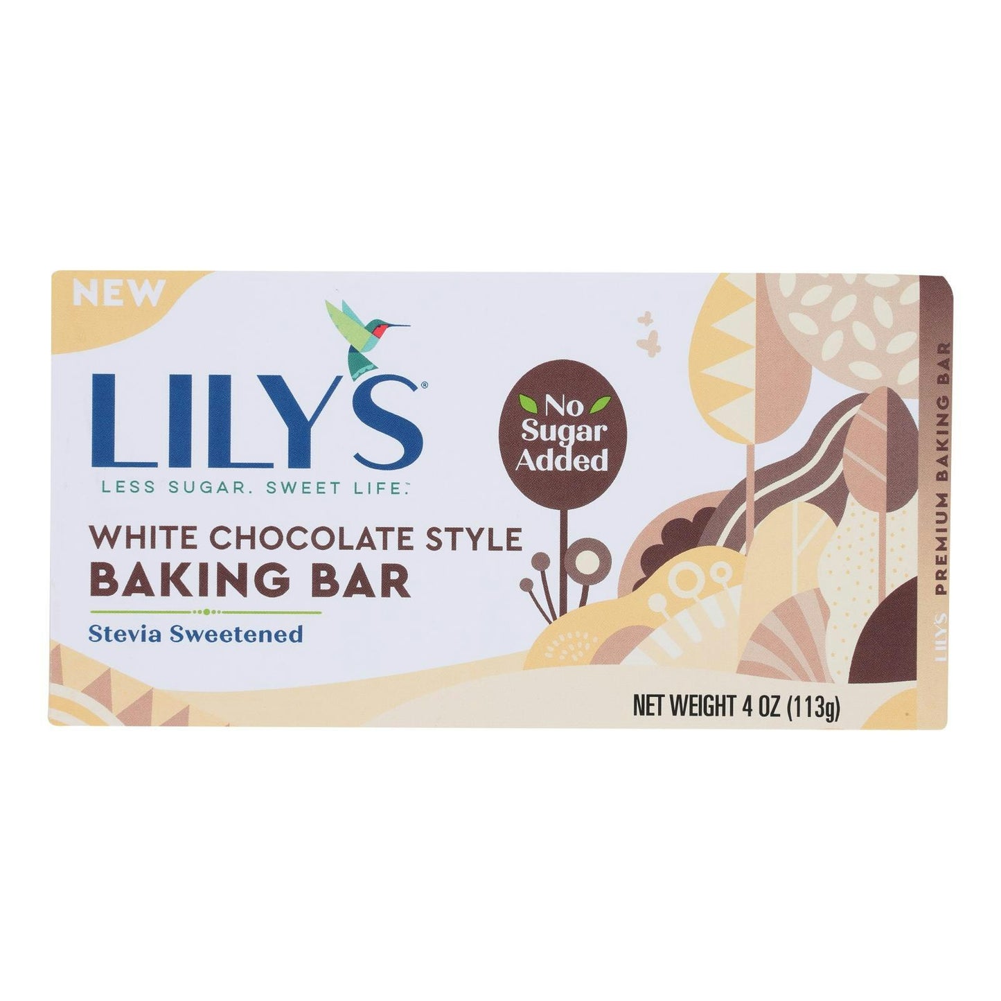 Lilys - Bar White Chocolate Baking 4 oz (Pack of 12)