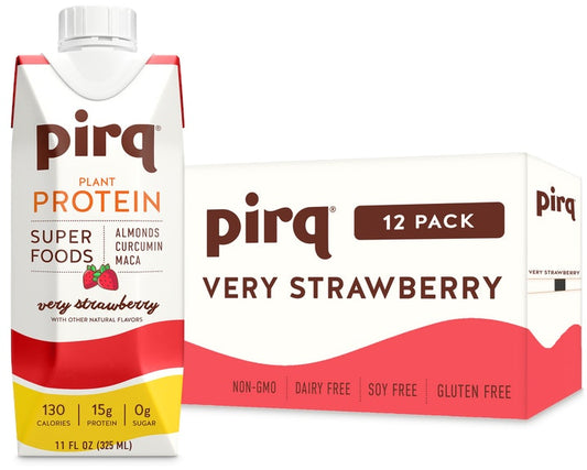 Pirq - Superfood Protein Shake Straw 11 oz (Pack of 12)