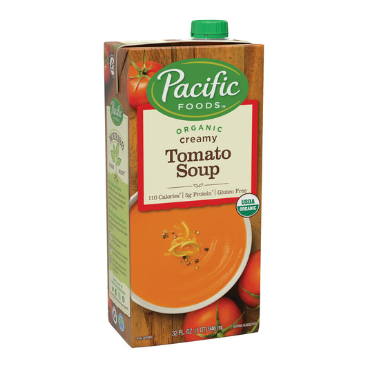 Pacific Foods Soup Gluten Free Cream Tomato Organic 32 oz (Pack of 12)