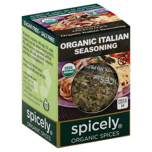 Spicely Organics Seasoning Italian Box Organic 0.1 Oz Pack of 6