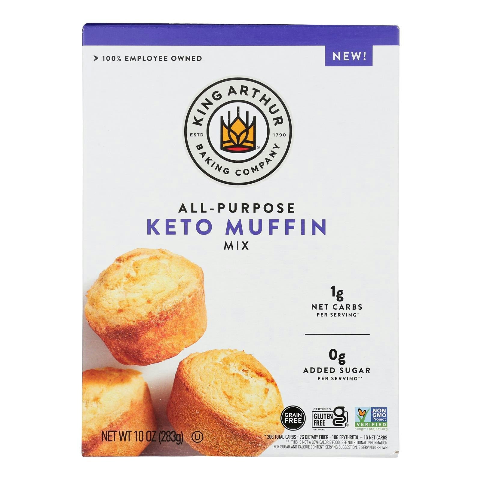 King Arthur Baking Company - Mix Muffin Keto 10 oz (Pack of 8)