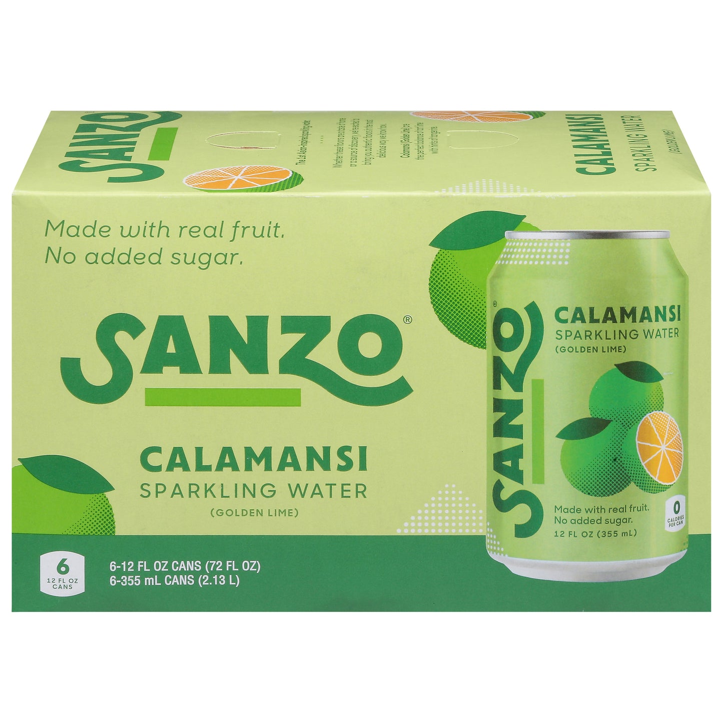 Sanzo Sparkling Water Calamansi 6 Count - 72 Fl. oz (Pack of 4)