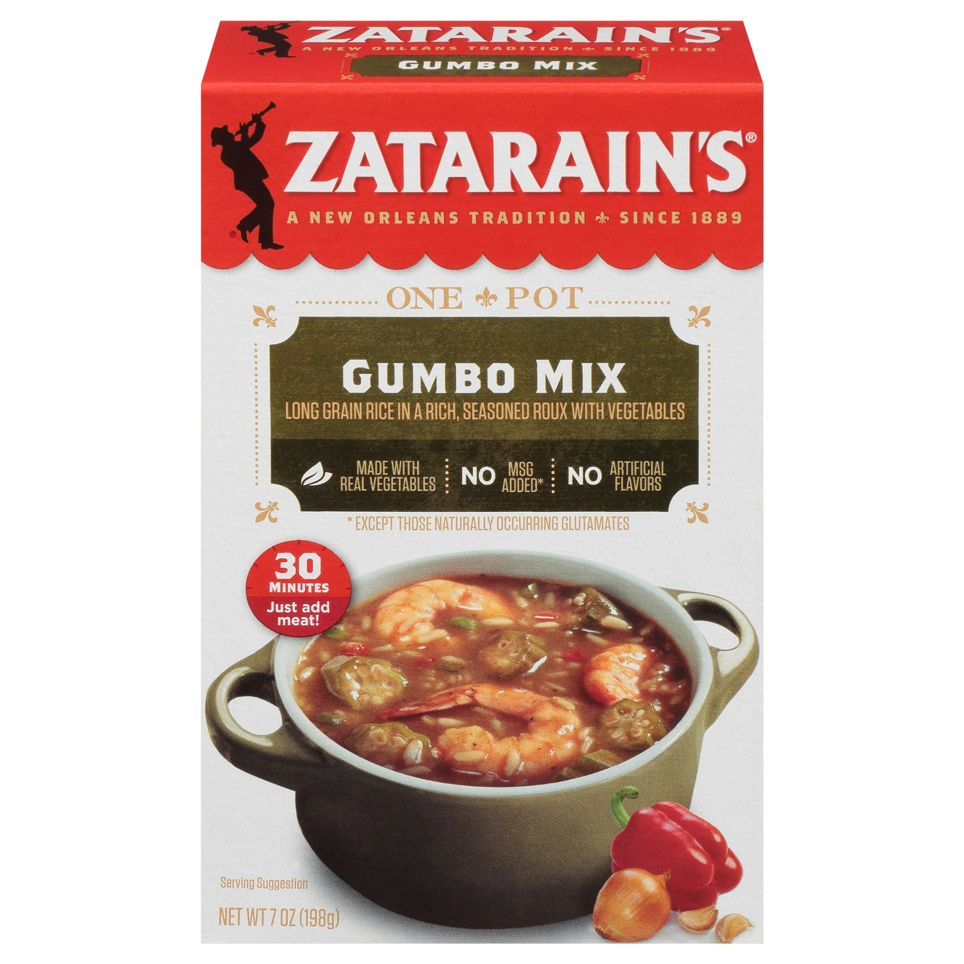 Zatarains Mix Rice Gumbo 7 oz (Pack of 12)