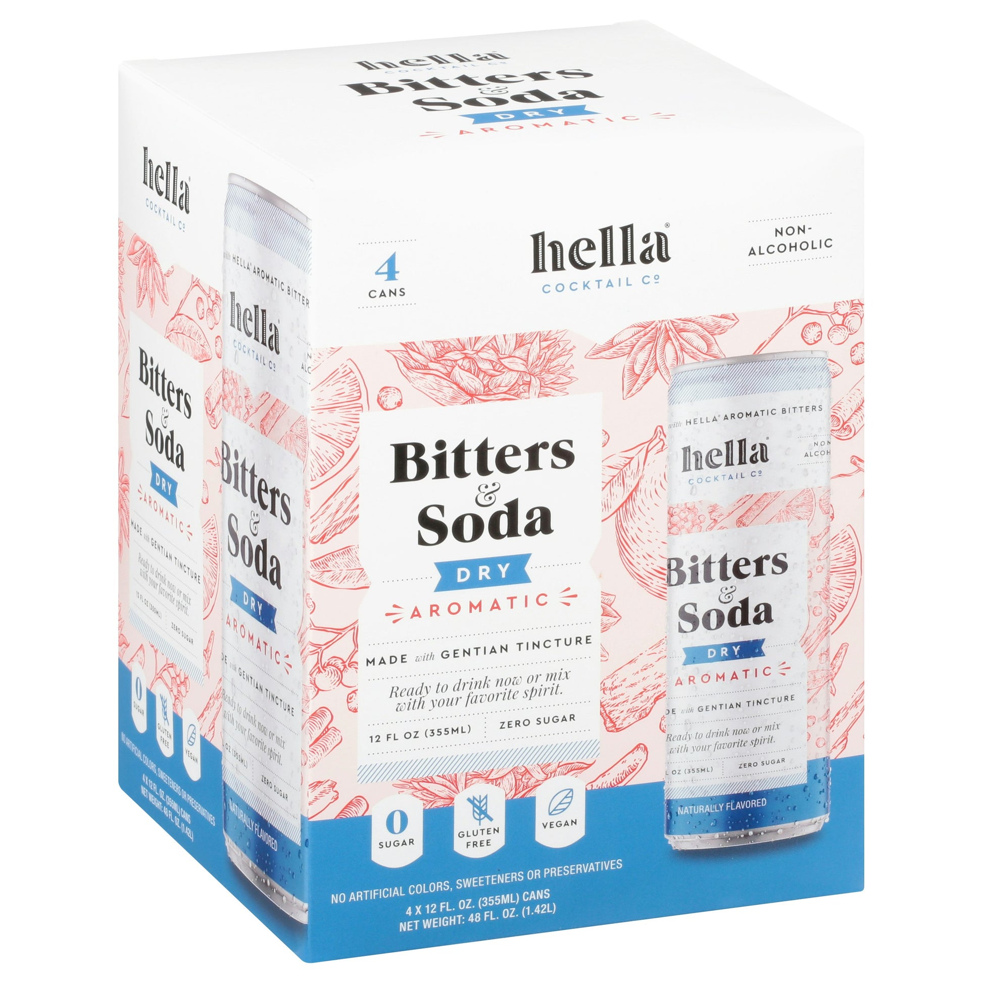 Hella Cocktail Bitters Dry Aromatic 48 FO (Pack of 6)