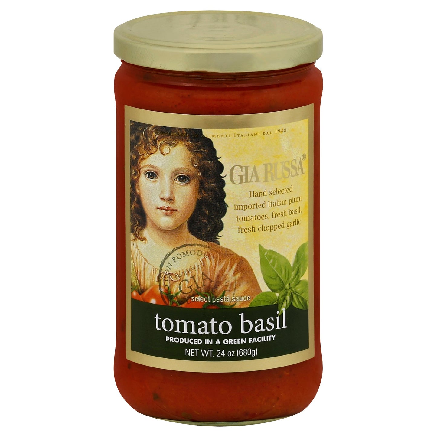 Gia Russa Sauce Tomato & Basil 24 oz (Pack Of 6)