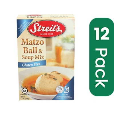 Streits Gluten Free Matzo Ball and Soup Mix - 4.5 Ounce (Pack of 12)