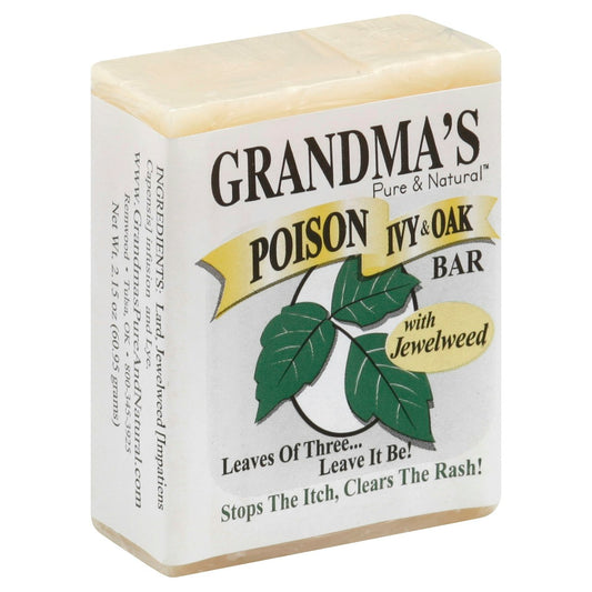 Grandmas Pure & Natural Soap For Poison Ivy & Oak W Jewelweed 2 Oz