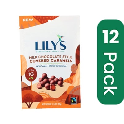 Lily's - Caramels Milk Chocolate Style Stevia 3.5 oz (Pack of 12)