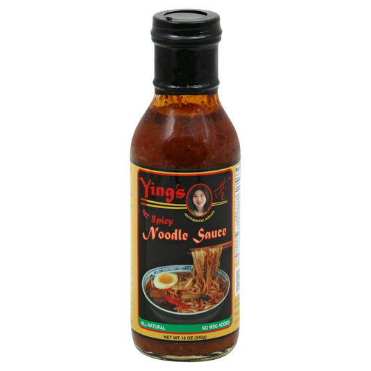 Yings Sauce Spicy Noodle 12 oz (Pack of 6)