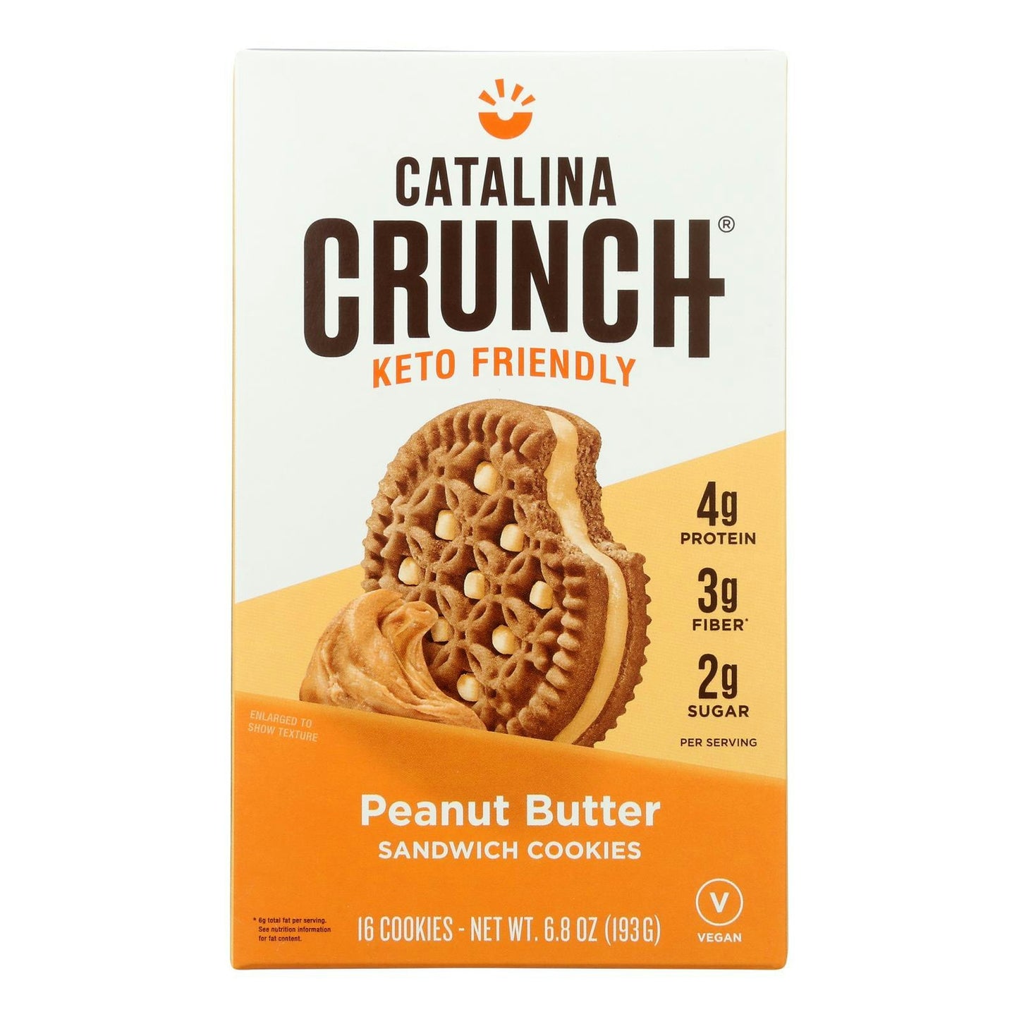 Catalina Crunch - Cookie Sandwich Peanut Butter 6.8 oz (Pack of 6)