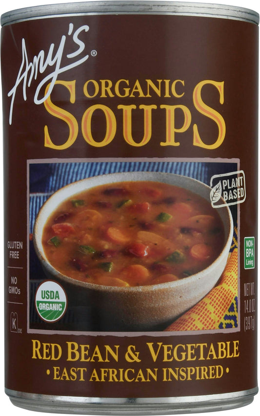 Amys Soup Red Ben Vegetable Organic 14 Oz (Pack of 12)