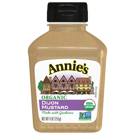 Annies Homegrown Mustard Dijon Gluten Free 9 Oz Pack of 12