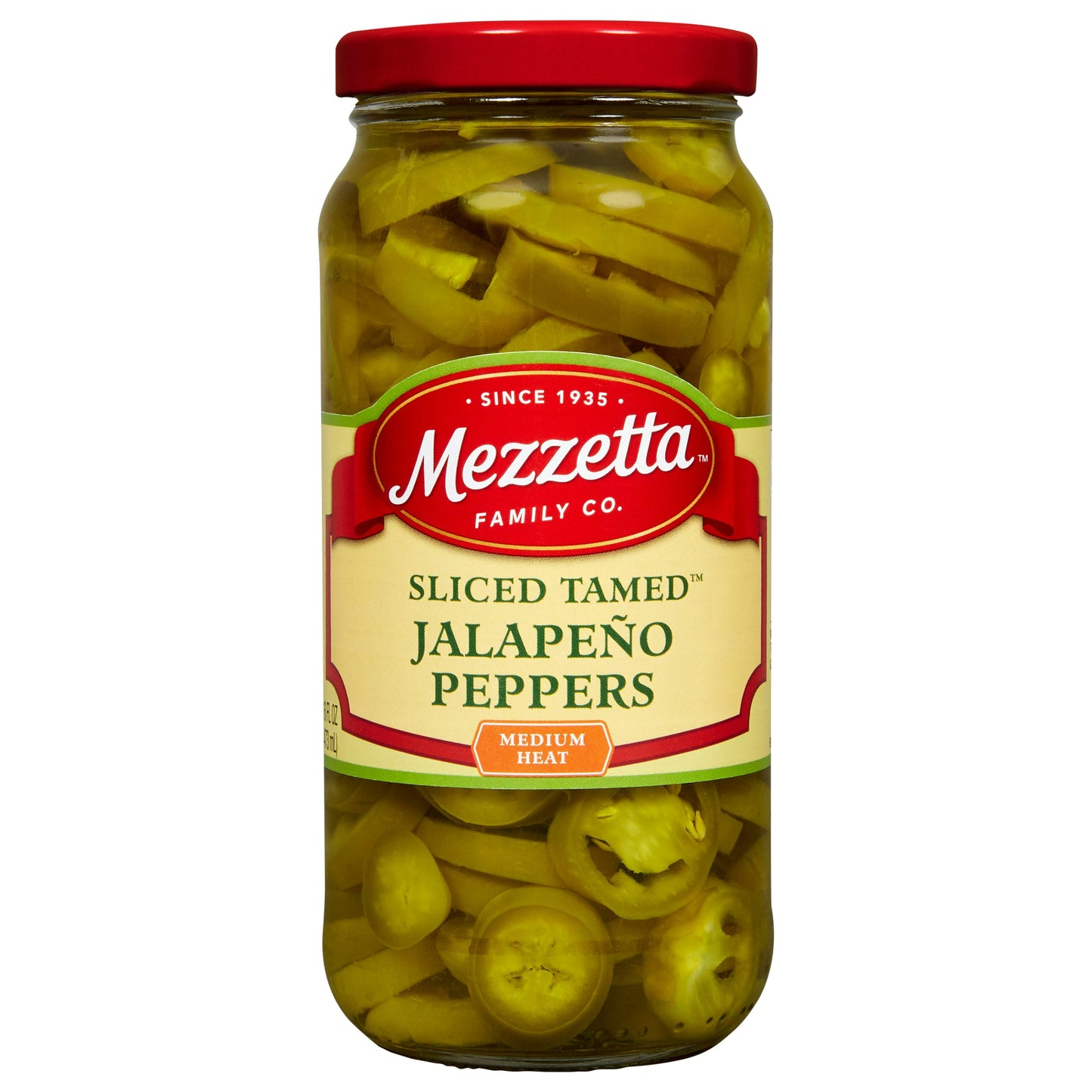 Mezzetta Pepper Jalapeno Less Heat Deli Sliced 16 oz (Pack of 6)