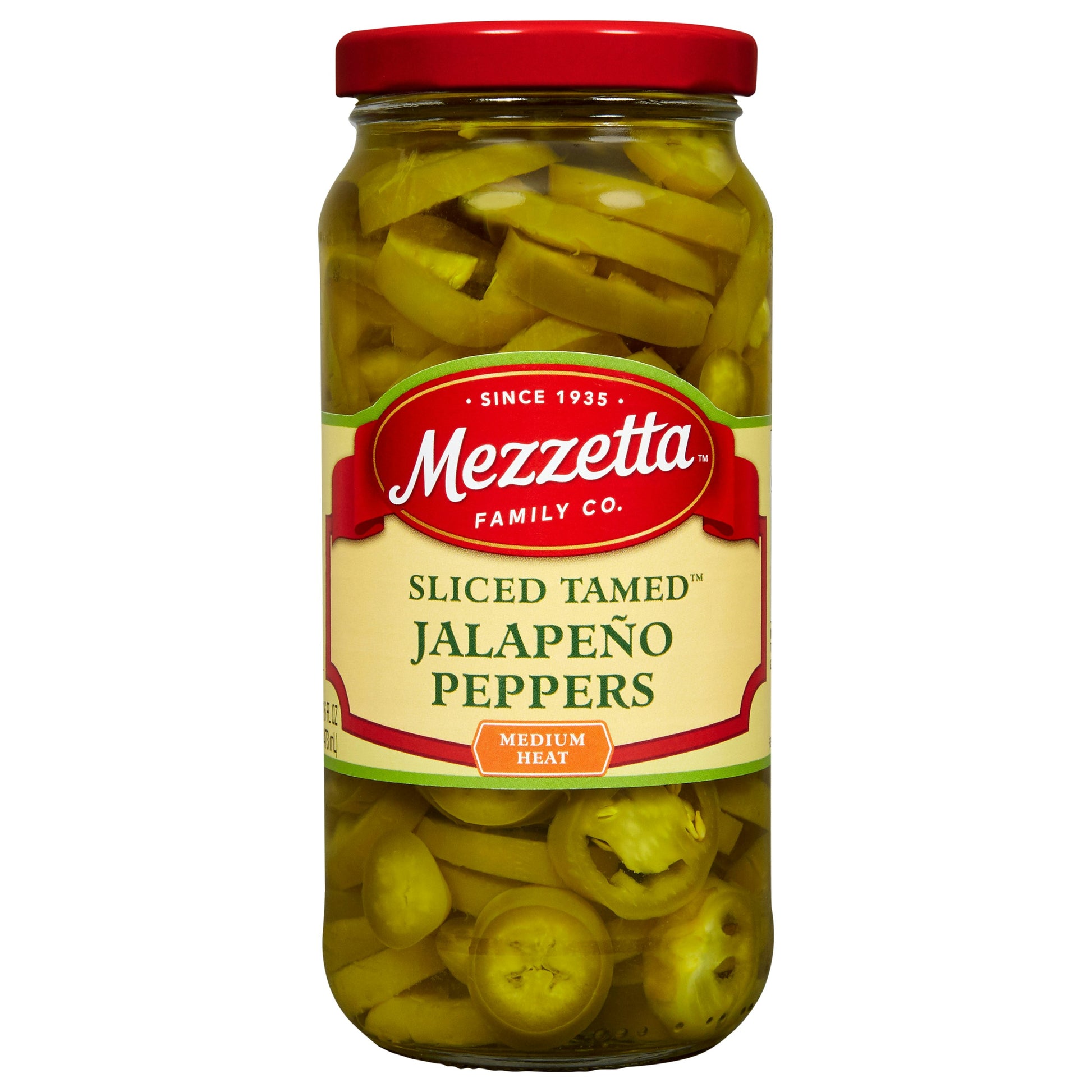 Mezzetta Pepper Jalapeno Less Heat Deli Sliced 16 oz (Pack of 6)