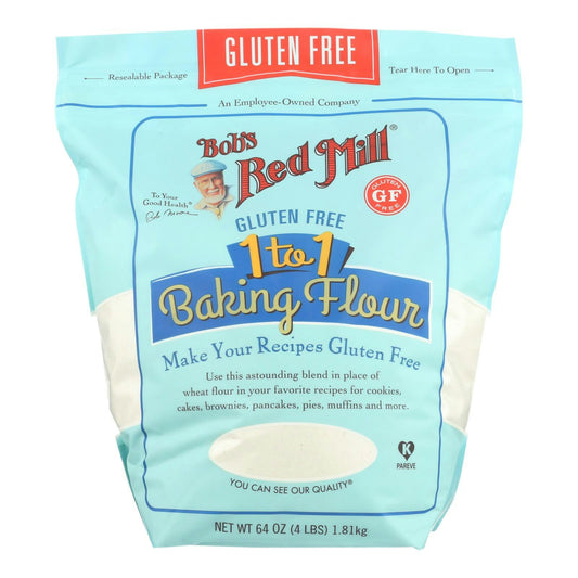 Bob's Red Mill Gluten Free 1 To 1 Baking Flour - 64 oz (Pack of 4)