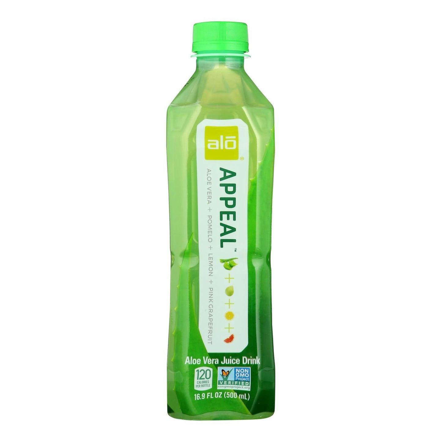 Alo Original Appeal Aloe Vera Juice Drink - Pomelo Lemon and Pink Grapefruit 16.9 fl oz (Pack of 12)