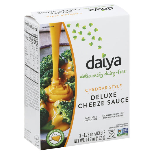 Daiya Sauce Cheeze Cheddar Style Deluxe 14.2 oz (Pack of 8)