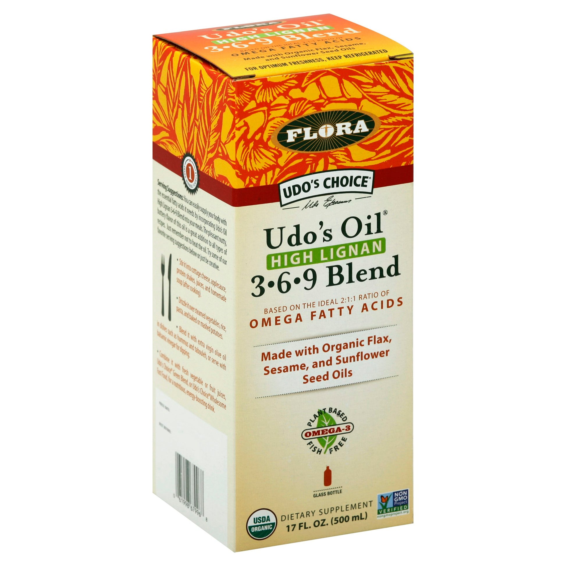 Flora Health Udo Oil High Lignan Blend Organic 17 Fl oz