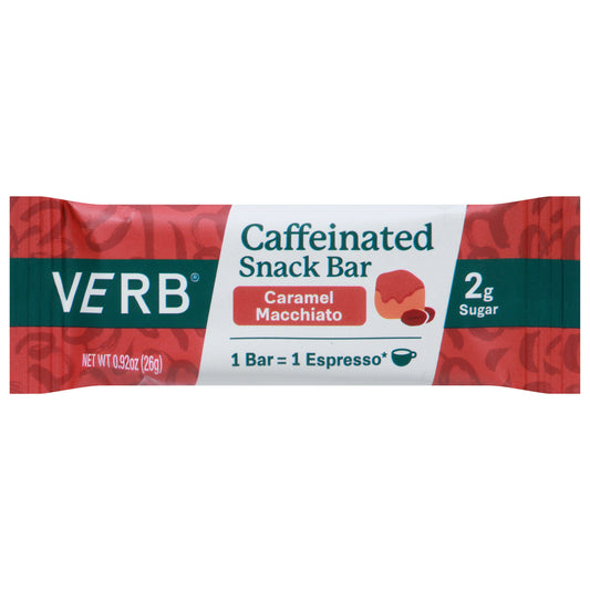 Verb Energy Bar Caramel Macchiato Light Sodium 0.92 Oz Pack of 16