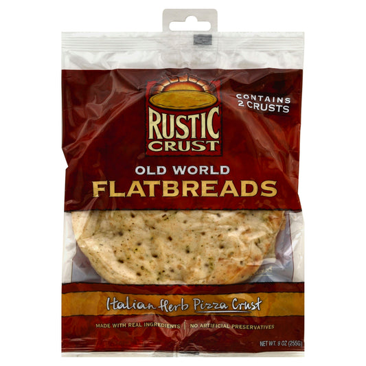 Rustic Crust Pizza Crust Italian Herb 9 Oz (Pack of 12)