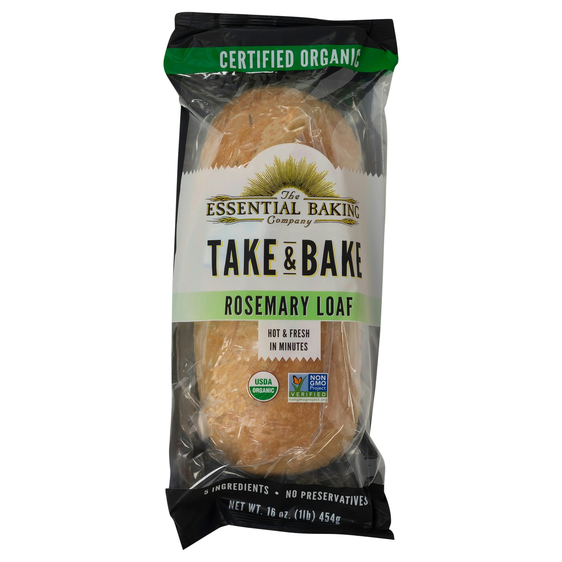 The Essential Baking Company Bread Rosemary Take & Bake 16 oz (Pack of 16)