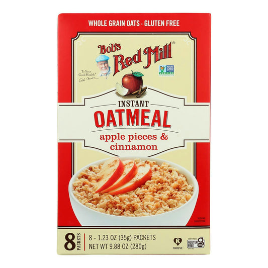 Bob's Red Mill - Instant Oatmeal Gluten Free (Packet Apple Cinnamon 9.88 oz (Pack of 4)