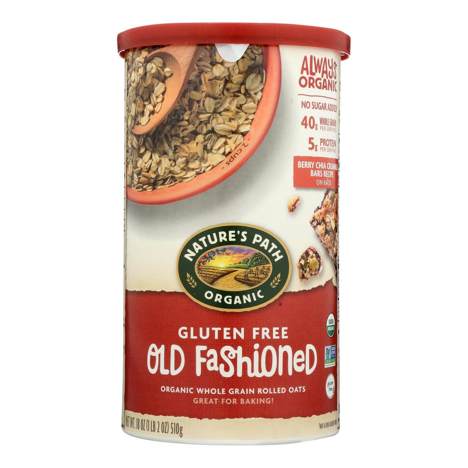 Nature's Path Organic Oats - Old Fashioned 18 oz (Pack of 6)