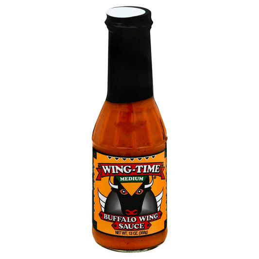 Wing Time Sauce Wing Buffalo Medium 13 oz (Pack of 6)