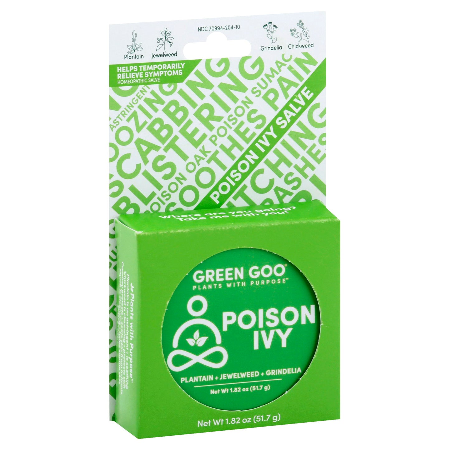 Green Goo Salve Poison Ivy Tin Large 1.82 Oz Pack of 3