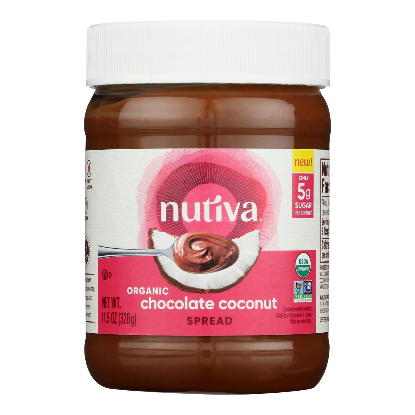 Nutiva - Spread Chocolate Coconut 11.5 oz (Pack of 6)