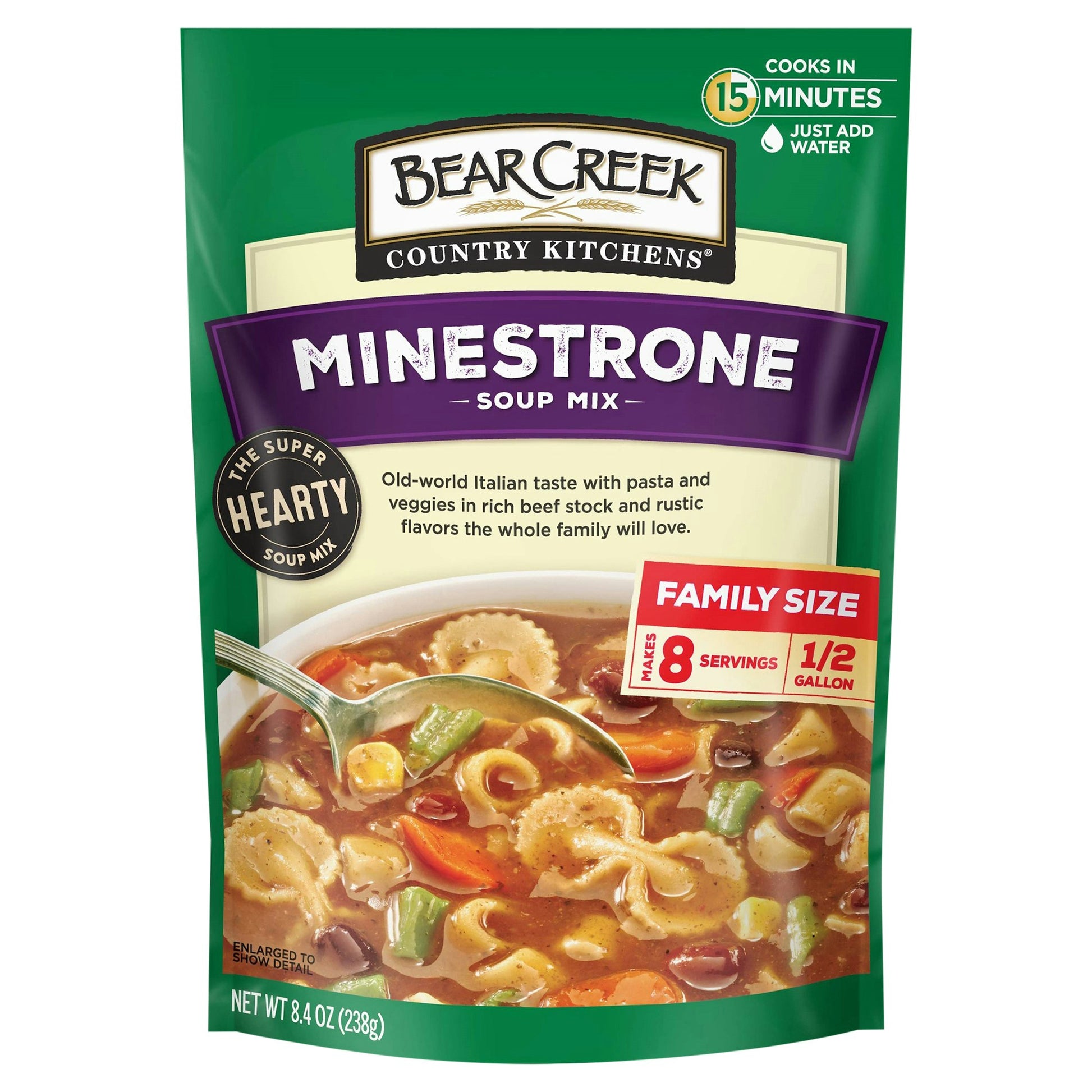 Bear Creek Soup Mix Minestrone 8.4 oz (Pack of 6)